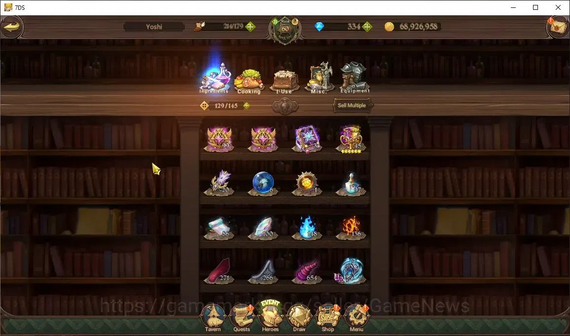The Seven Deadly Sins: Grand Cross Accounts Asia|3M CC|334 DM|3 LR+4 UR+Collab ReZero|Helbram, image 14