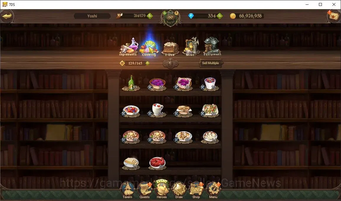The Seven Deadly Sins: Grand Cross Accounts Asia|3M CC|334 DM|3 LR+4 UR+Collab ReZero|Helbram, image 15