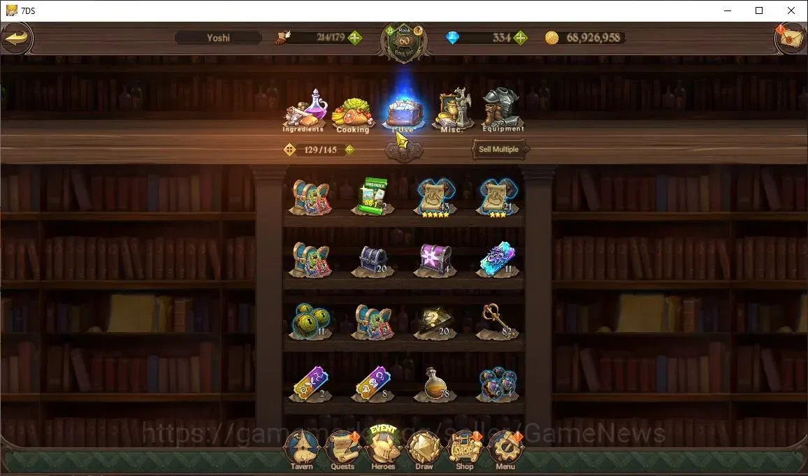 The Seven Deadly Sins: Grand Cross Accounts Asia|3M CC|334 DM|3 LR+4 UR+Collab ReZero|Helbram, image 16