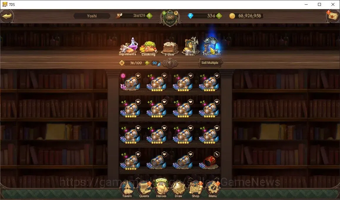 The Seven Deadly Sins: Grand Cross Accounts Asia|3M CC|334 DM|3 LR+4 UR+Collab ReZero|Helbram, image 18