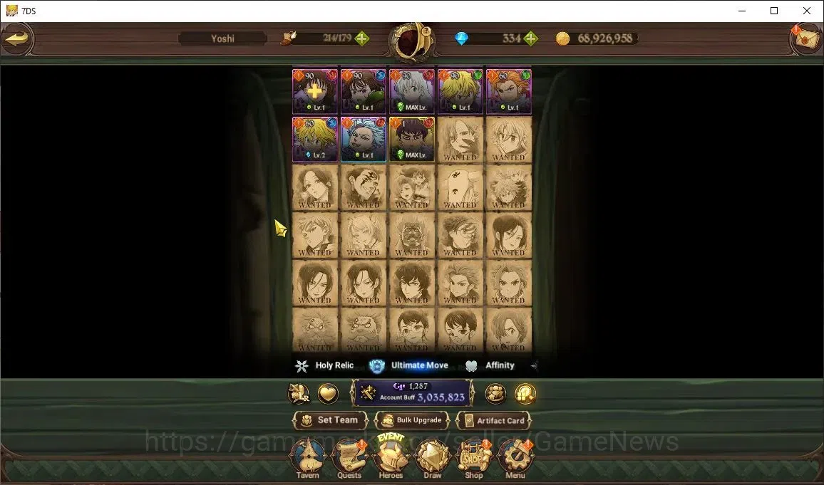 The Seven Deadly Sins: Grand Cross Accounts Asia|3M CC|334 DM|3 LR+4 UR+Collab ReZero|Helbram, image 9