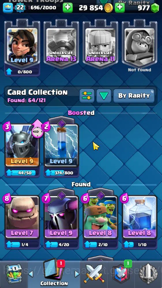 Clash Royale Accounts Starter Lvl 22|Trophy 3132|KTL 9|Fresh Starter|Limited Skin|Card 64| 3 Evo, 14 Epic, 24 Rare, 26 9
