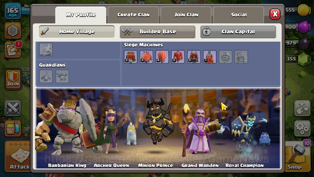 Clash of Clans Accounts Mid-Tier TH 14 - BH 10|LV 165|HH 8|BK 55,AQ 52,GW 34,MP 43,RC 21|CN OFF|Protect OFF|TAKE 14
