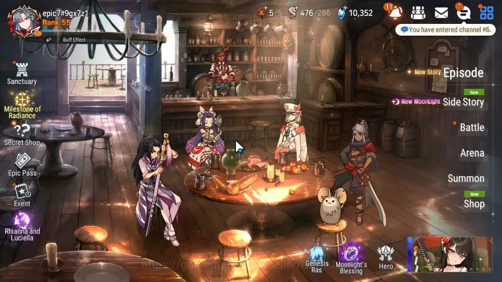 Epic Seven Accounts GLOBAL Unverif|NewEra|6 ML(Rhiana&Luciela,Ruele oL image 1