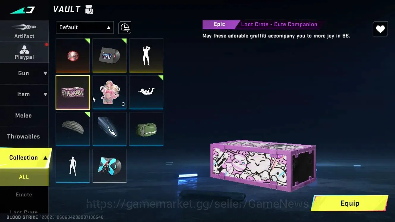 Blood Strike Accounts Others ASIA|ULTRA (ZERO-Nullifier)|Legendary Guns (M700, QBZ95-Blood Vengenace)|Loot Crate-Fallen 10