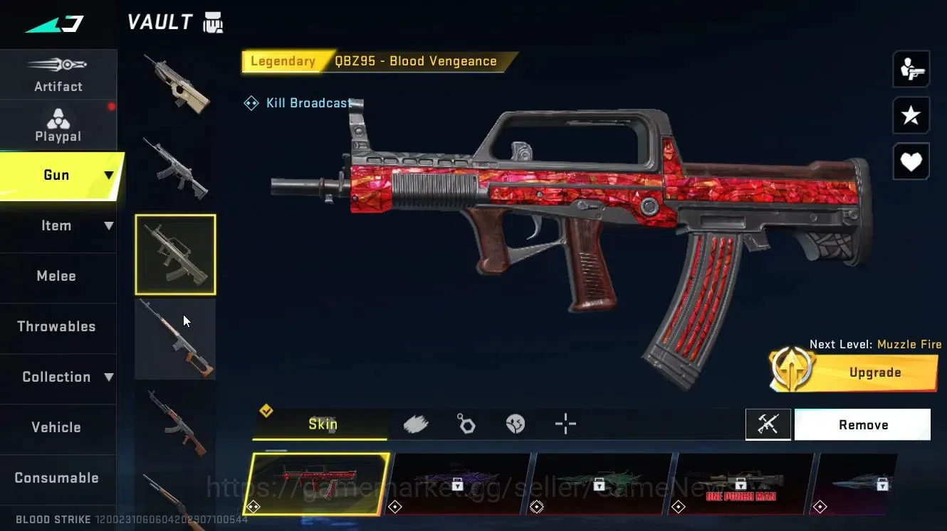 Blood Strike Accounts Others ASIA|ULTRA (ZERO-Nullifier)|Legendary Guns (M700, QBZ95-Blood Vengenace)|Loot Crate-Fallen 6