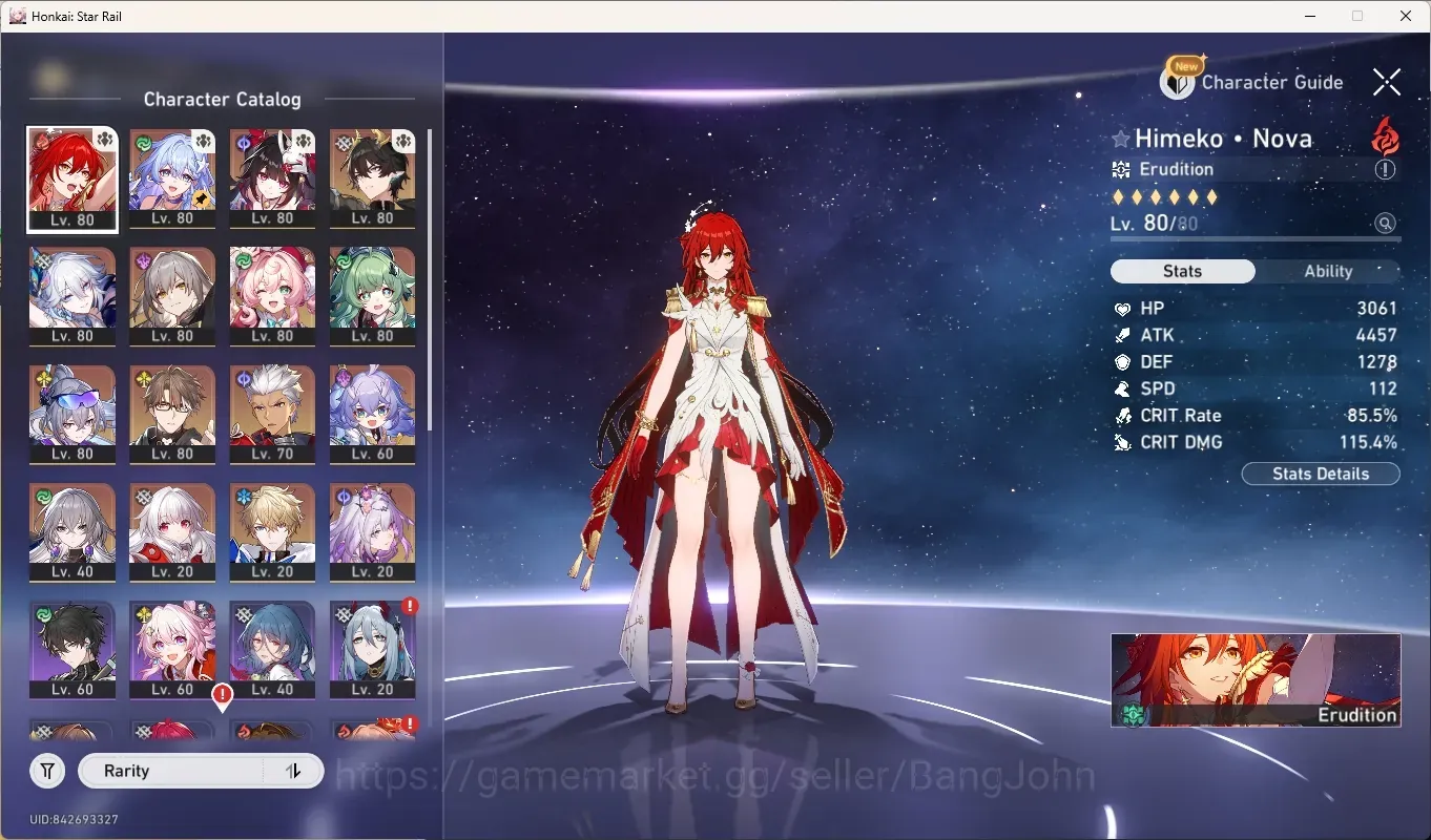 Buy Honkai Star Rail Accounts - ASIA | TL 67 | 10 Limited