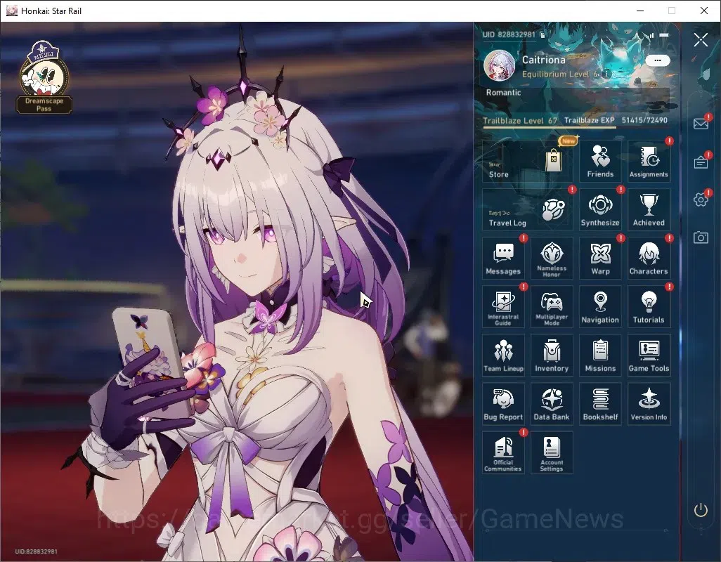 Honkai Star Rail Accounts Others Asia|TL 67|Char Selector On|15 Limited|(Cyrene)+Sign Topaz 1