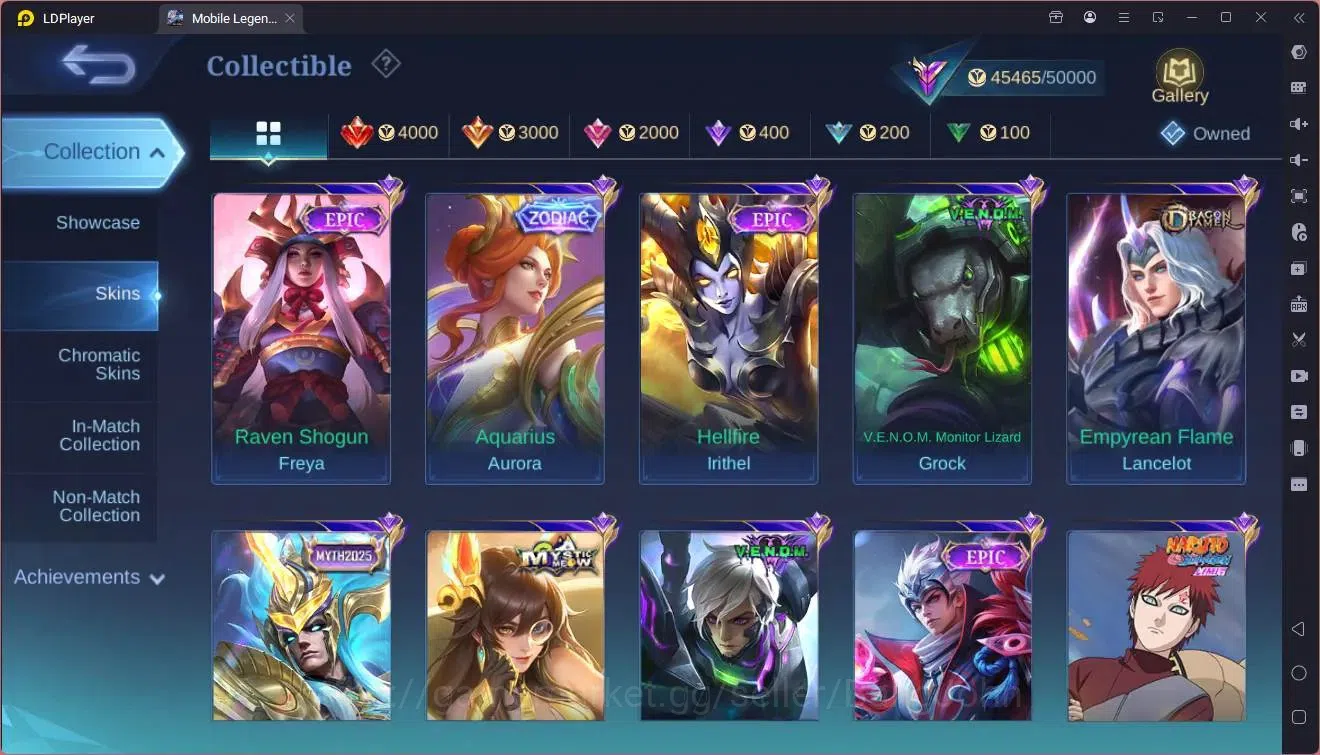 Mobile Legends: Bang Bang Accounts Global|Hero 118|Skin 211|Renowned|KOF Karina|Lucky image 10
