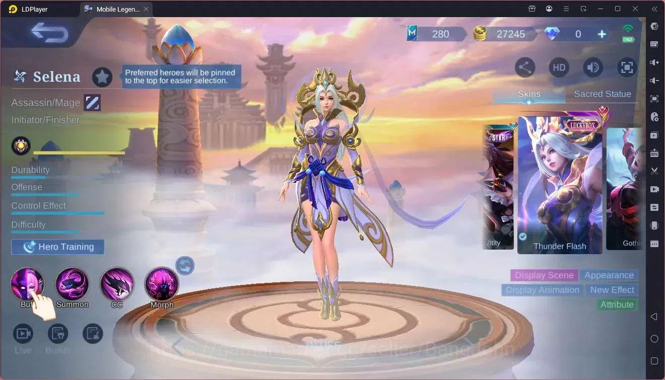 Mobile Legends: Bang Bang Accounts Global|Hero 118|Skin 211|Renowned|KOF Karina|Lucky image 17