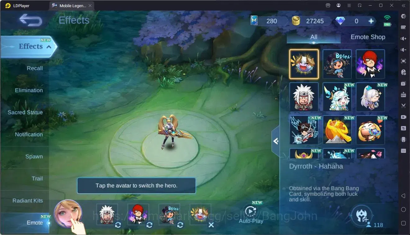 Mobile Legends: Bang Bang Accounts Global|Hero 118|Skin 211|Renowned|KOF Karina|Lucky image 6