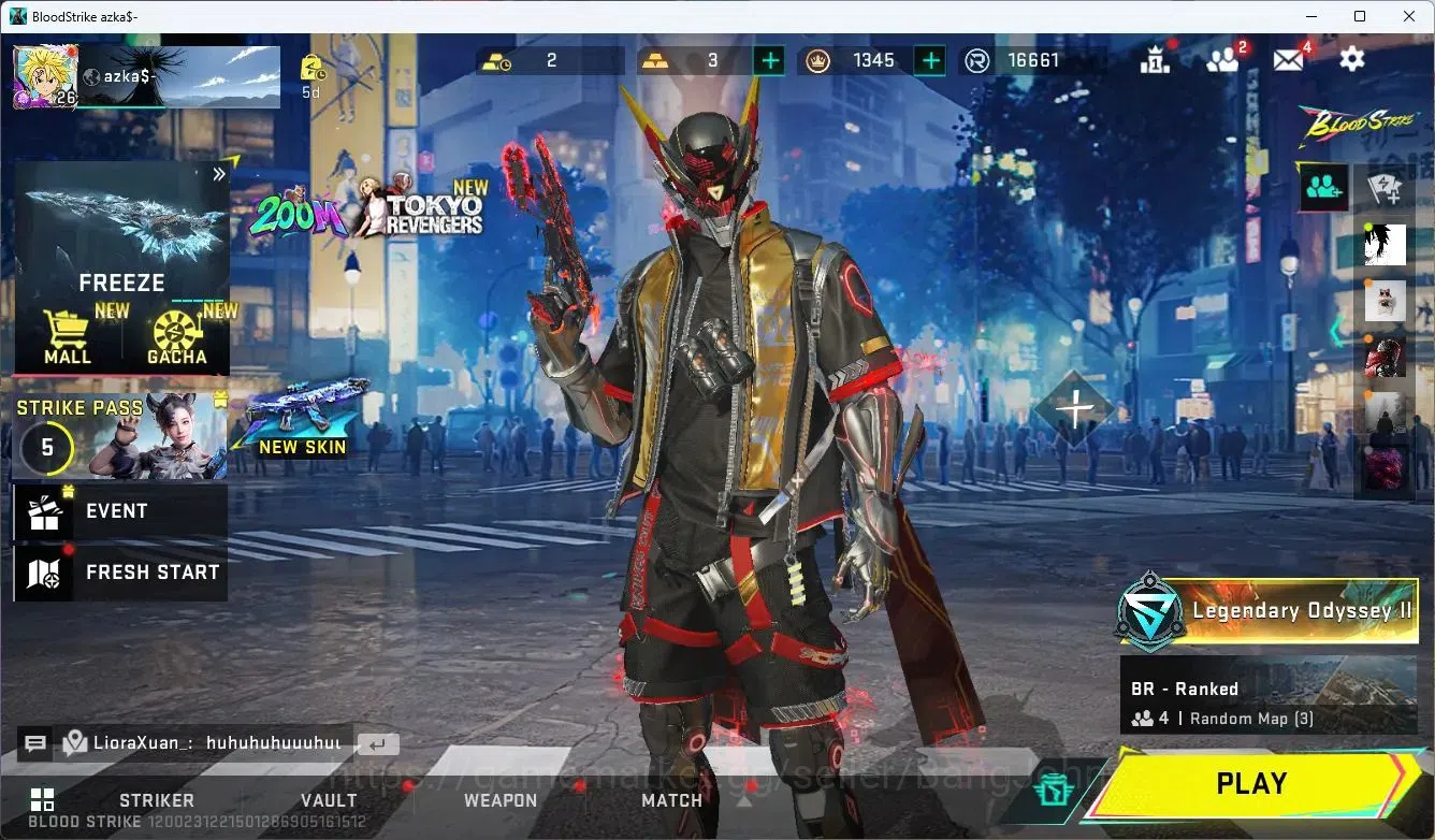 Blood Strike Accounts ASIA | ETERNAL Desert Eagle-Scorpius | 2 7DS: QBZ9 image 1