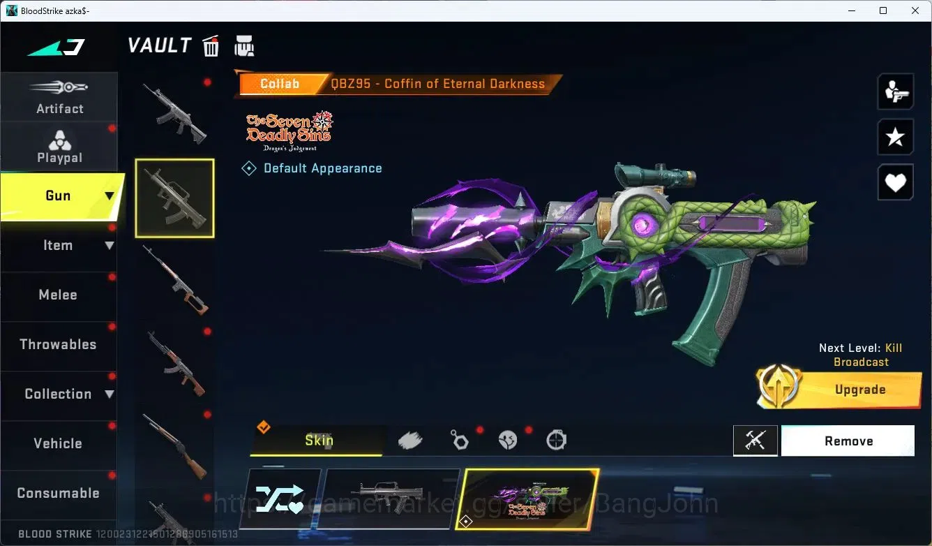 Blood Strike Accounts ASIA | ETERNAL Desert Eagle-Scorpius | 2 7DS: QBZ9 image 4