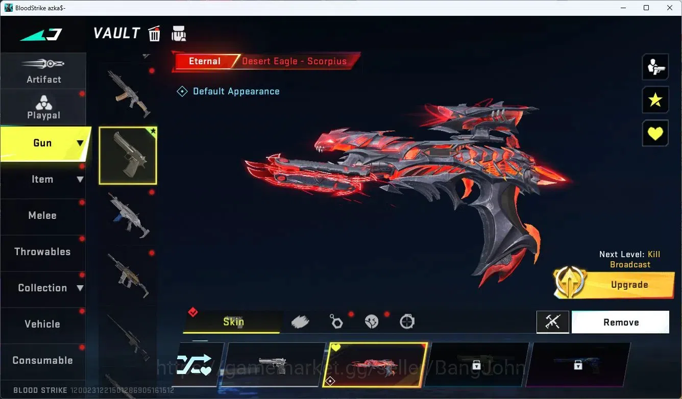 Blood Strike Accounts ASIA | ETERNAL Desert Eagle-Scorpius | 2 7DS: QBZ9 image 9