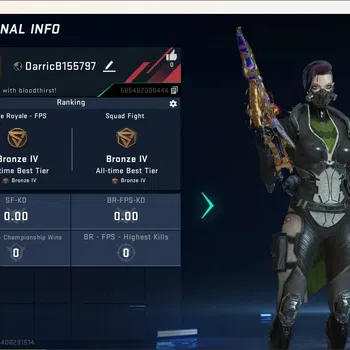 Blood Strike Accounts Collab Skin ASIA|Eternal Gun:INP-9 - GoldenElegy|1 Collab Gun [AOT Series 2]|1 Name-Changing