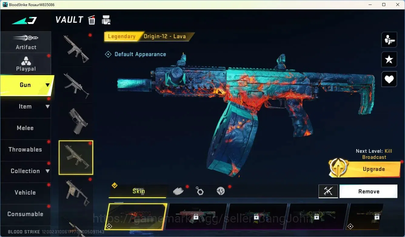 Blood Strike Accounts ASIA | Collab MCX-EVA-00 | Legendary Glock-Glacier image 14