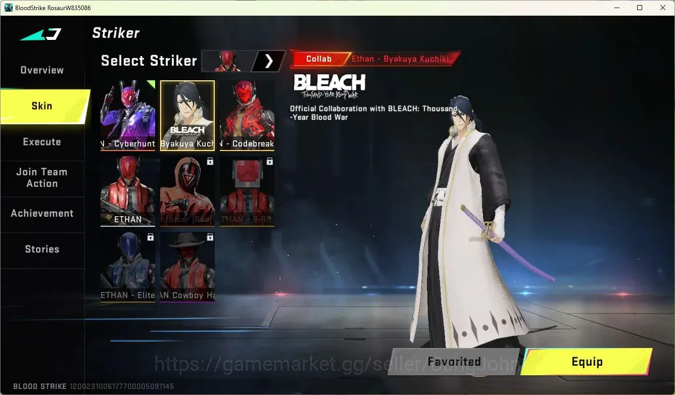 Blood Strike Accounts ASIA | Collab MCX-EVA-00 | Legendary Glock-Glacier image 3