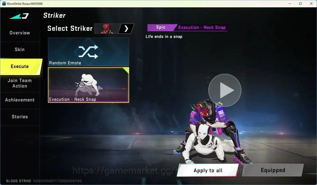 Blood Strike Accounts ASIA | Collab MCX-EVA-00 | Legendary Glock-Glacier image 5