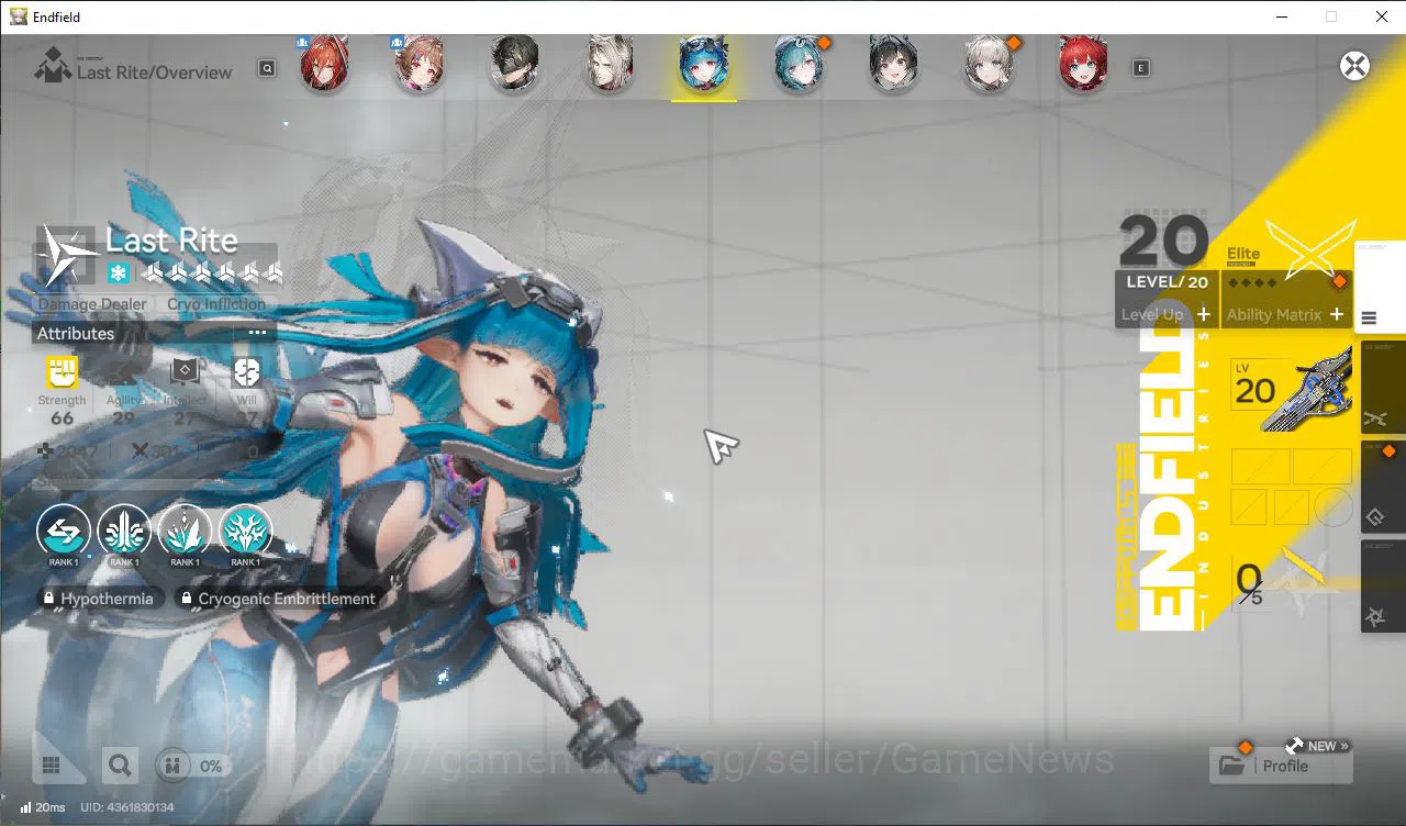 Arknights: Endfield Accounts Asia Lv51|6 SSR[Laevatain+Sign,Gilberta,Ember+Sign image 8