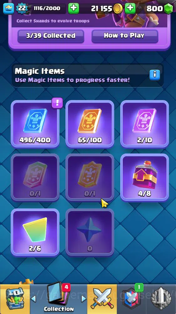 Clash Royale Accounts Starter Lvl 22|Trophy 3079|KTL 9|Fresh Starter|Limited Skin|Card 63| 3 Evo 16 Epic 22 Rare, 25 6