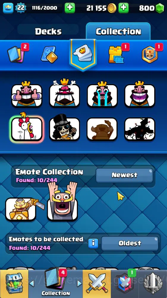 Clash Royale Accounts Starter Lvl 22|Trophy 3079|KTL 9|Fresh Starter|Limited Skin|Card 63| 3 Evo 16 Epic 22 Rare, 25 7