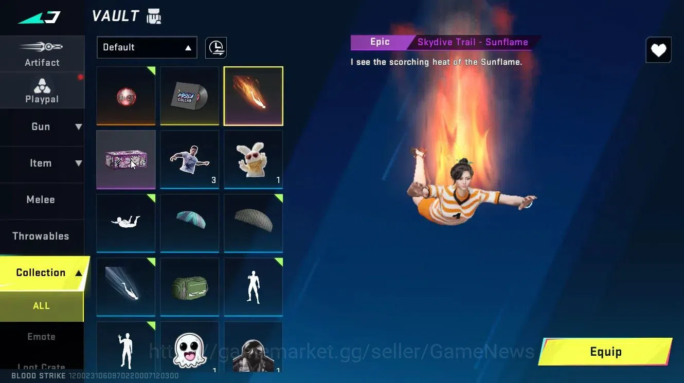 Blood Strike Accounts Collab Skin ASIA|ETERNAL Kala-Whisper Lv3|ULTRA RAN-Pitch Strike,Loot Crate-FallenStar|Legendary 14