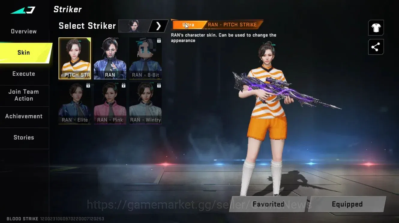 Blood Strike Accounts Collab Skin ASIA|ETERNAL Kala-Whisper Lv3|ULTRA RAN-Pitch Strike,Loot Crate-FallenStar|Legendary 3