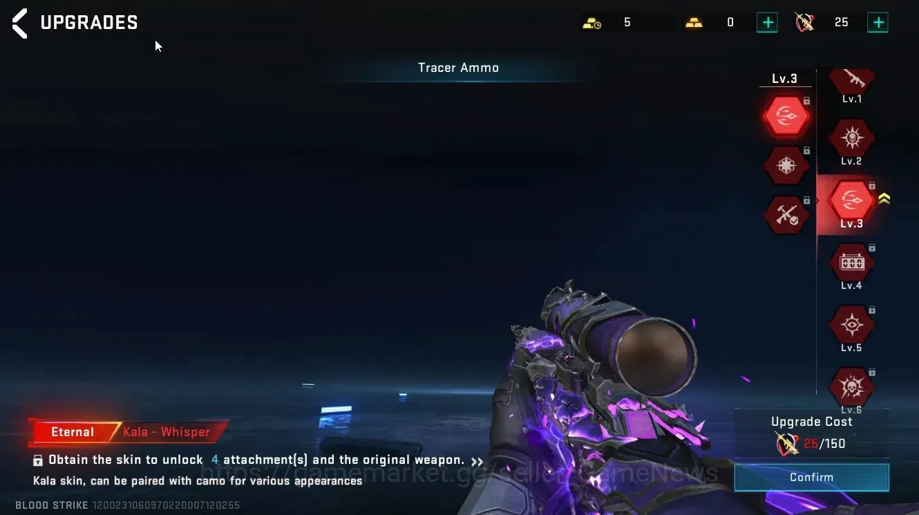 Blood Strike Accounts Collab Skin ASIA|ETERNAL Kala-Whisper Lv3|ULTRA RAN-Pitch Strike,Loot Crate-FallenStar|Legendary 8