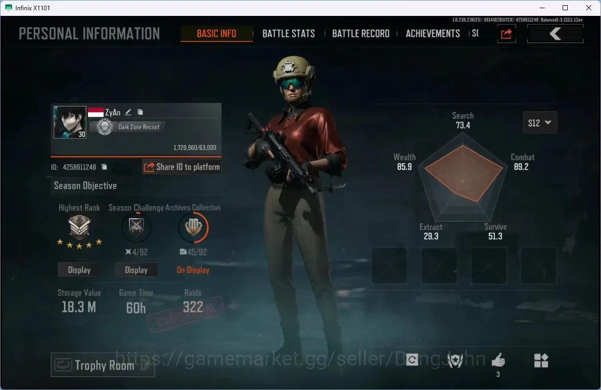 Arena Breakout Accounts Mobile | LV 30 | SV 18.3 M | Maelstrom AUG, Koi AK image 1
