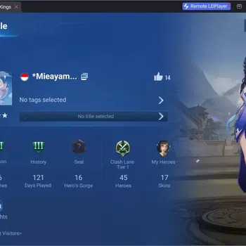 Honor of Kings Accounts Rare Skin Global | 45H 17S |KIC Luna|Epic Ukyo Tachibana|Legend Angela|Event Exclusive Hou Yi|5