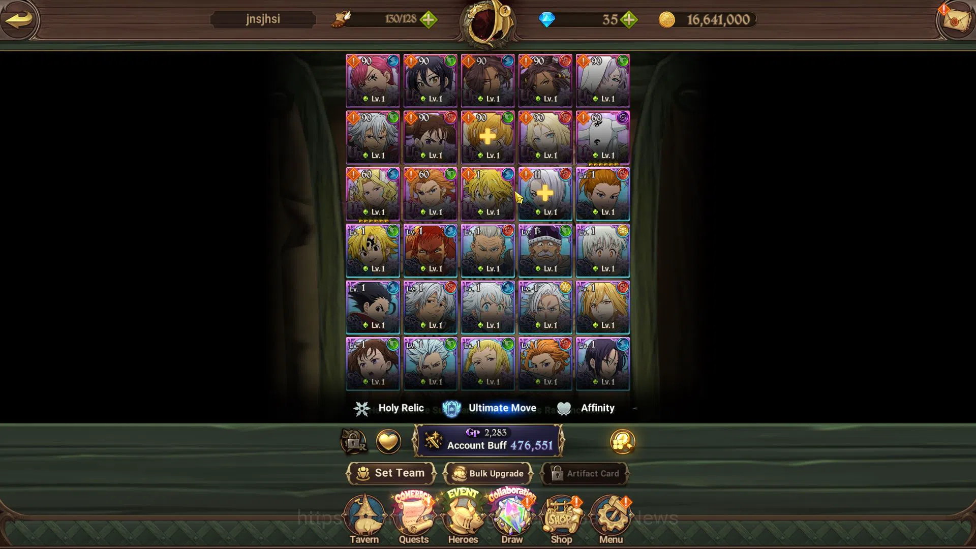 The Seven Deadly Sins: Grand Cross Accounts Starter Global|476K CC|Starter Ch2|4 UR| Mael,Thor,Arthur,Demon King Meliodas 5