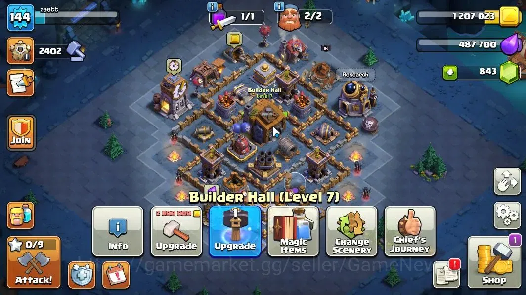 Clash of Clans Accounts LV 144|TH 13 - BH 7|HH 7|Limited Skin|BK 61,AQ 75, image 17