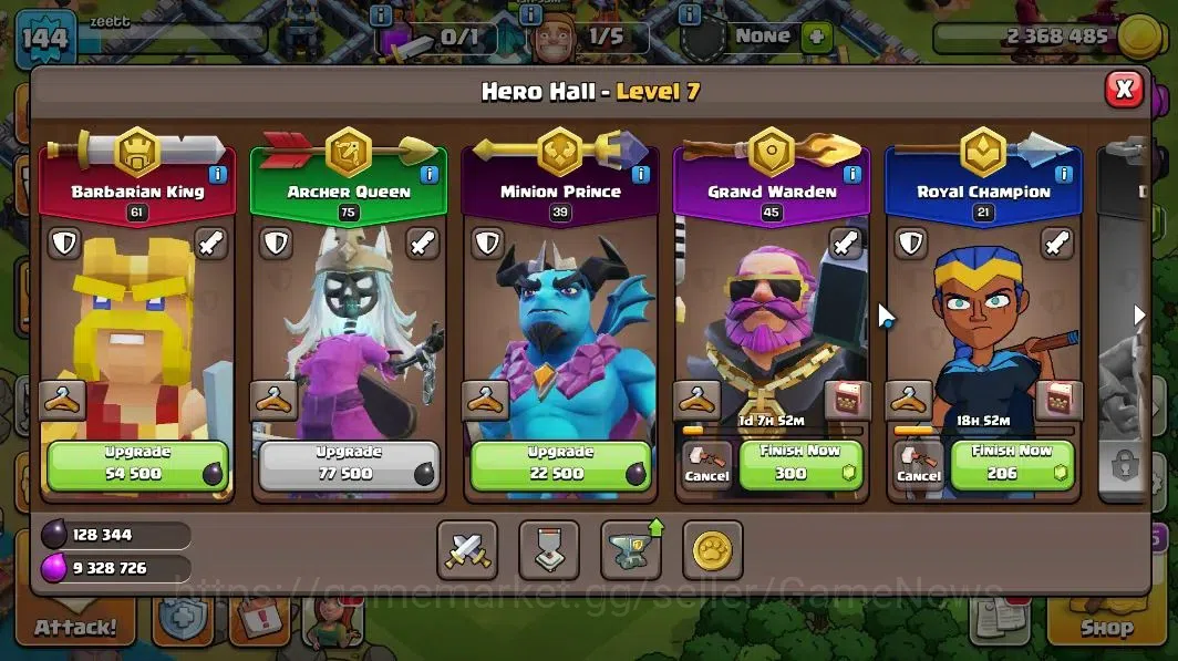 Clash of Clans Accounts LV 144|TH 13 - BH 7|HH 7|Limited Skin|BK 61,AQ 75, image 8