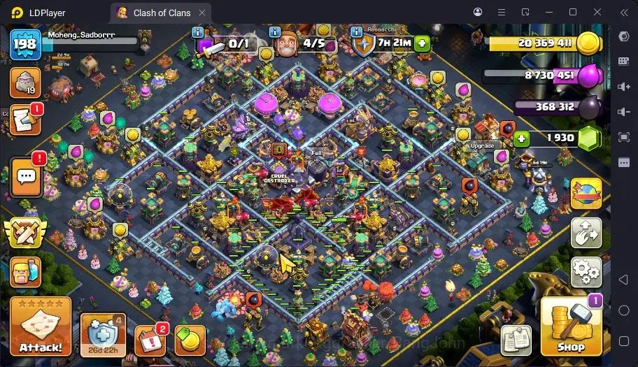 Clash of Clans Accounts TH 15-BH 10|LVL198|BK84,AQ88,MP59,GW62,RC33,DD5|BM image 1