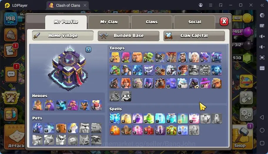 Clash of Clans Accounts TH 15-BH 10|LVL198|BK84,AQ88,MP59,GW62,RC33,DD5|BM image 3