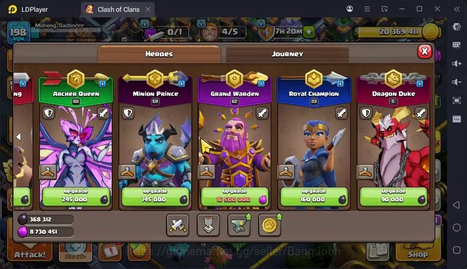 Clash of Clans Accounts TH 15-BH 10|LVL198|BK84,AQ88,MP59,GW62,RC33,DD5|BM image 6