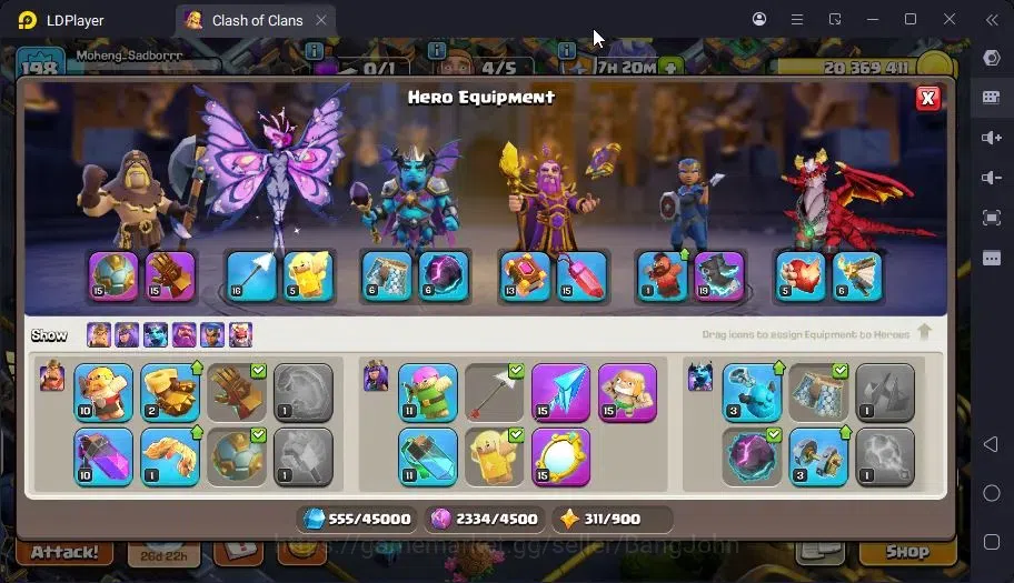 Clash of Clans Accounts TH 15-BH 10|LVL198|BK84,AQ88,MP59,GW62,RC33,DD5|BM image 7