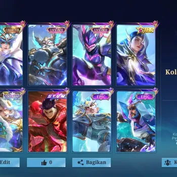 Mobile Legends: Bang Bang Accounts Collector A733|279Skin|Skin Collector:Harley|Skin LuckyBox:Franco Karrie|Lesley Convenant