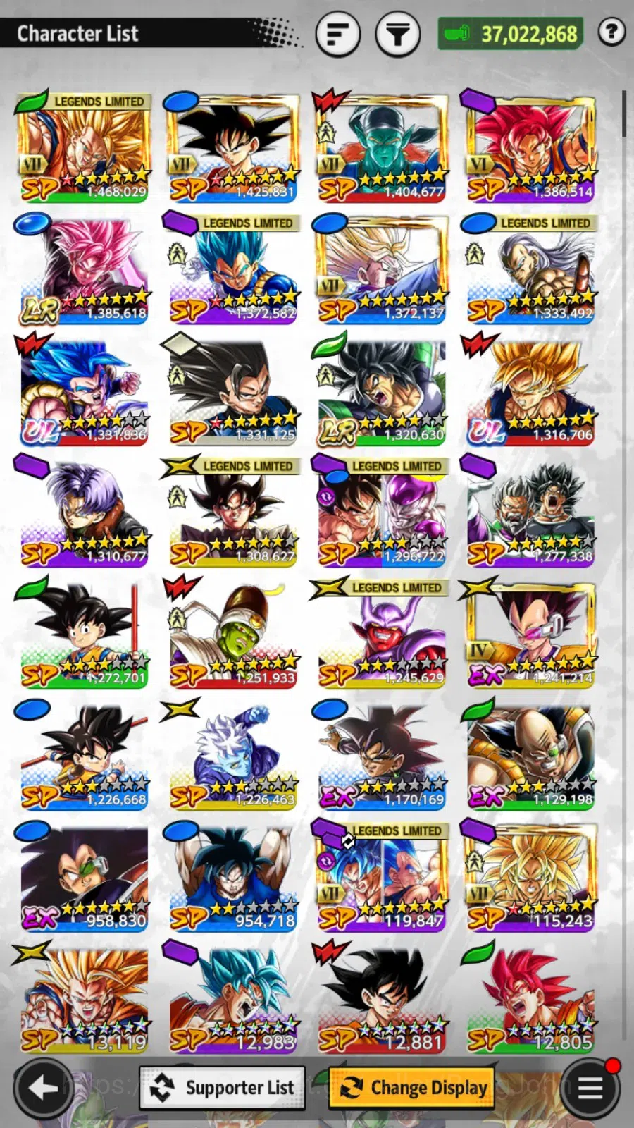 Dragon Ball Legends Accounts Android | Lvl 162|37M Total Power |2 LR|2 UL| LR G image 10