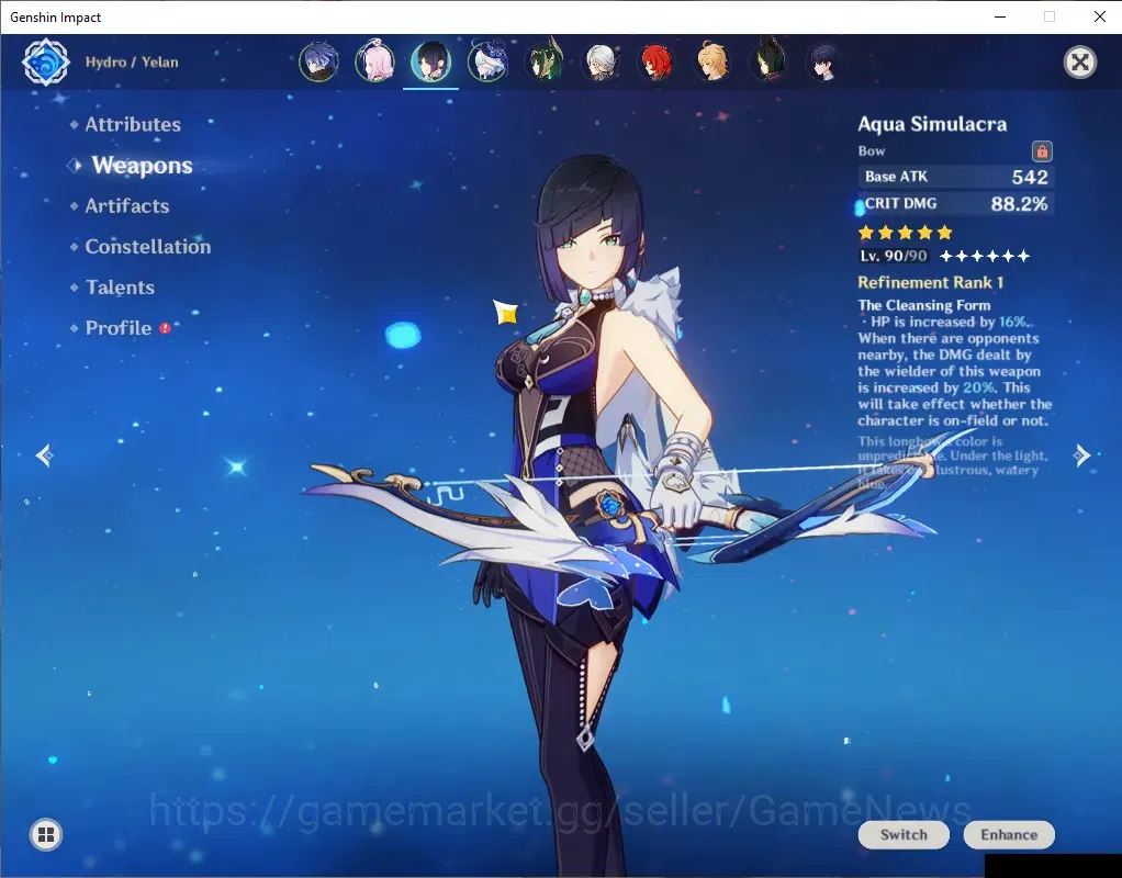 Genshin Impact Accounts ASIA|AR 56|All Unset|5 Limited+ 7(*5Wep)|[Flins,Ne image 4