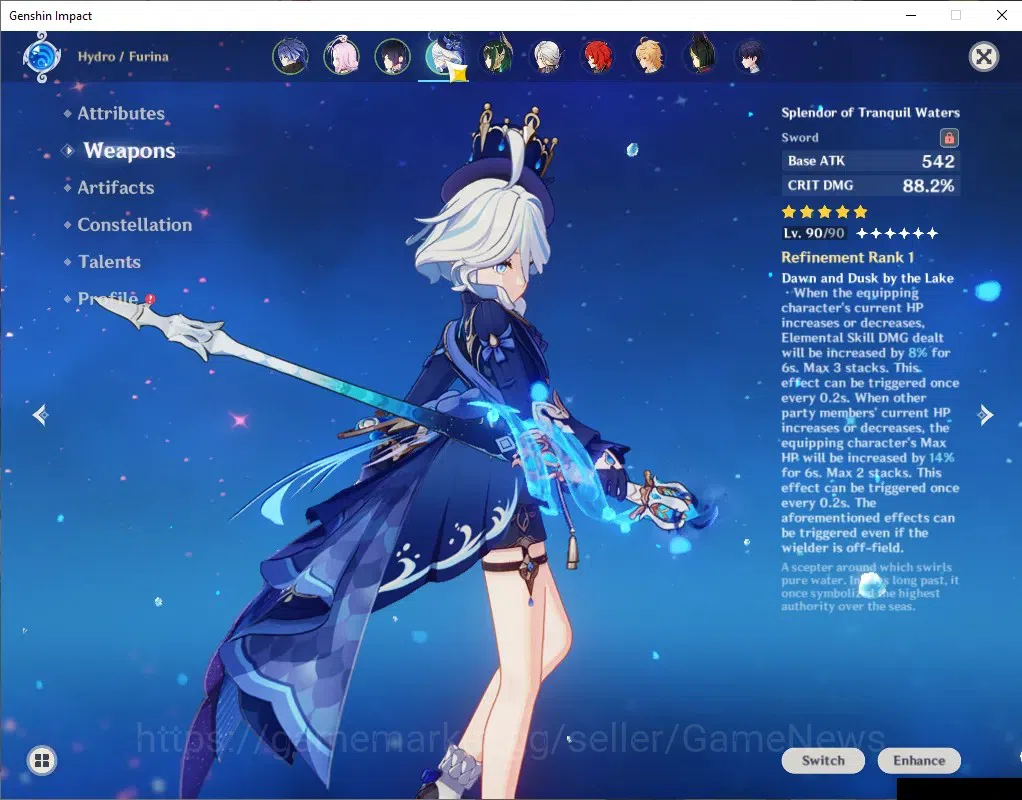 Genshin Impact Accounts ASIA|AR 56|All Unset|5 Limited+ 7(*5Wep)|[Flins,Ne image 5