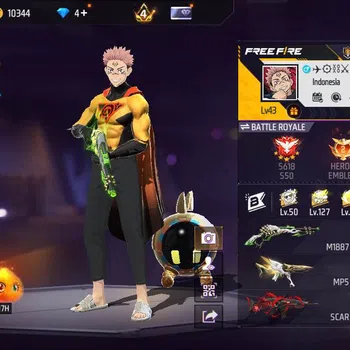 Free Fire Accounts Indonesia, Vault 55, SG lumut, EVO 2, bundle JJK s image 1