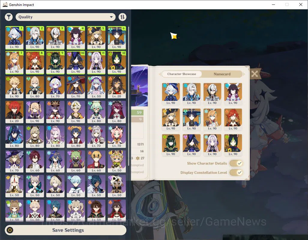 Genshin Impact Accounts Asia|AR 59|11 Limited +8(*5WEP)|(Neuvillette+Skin, image 2