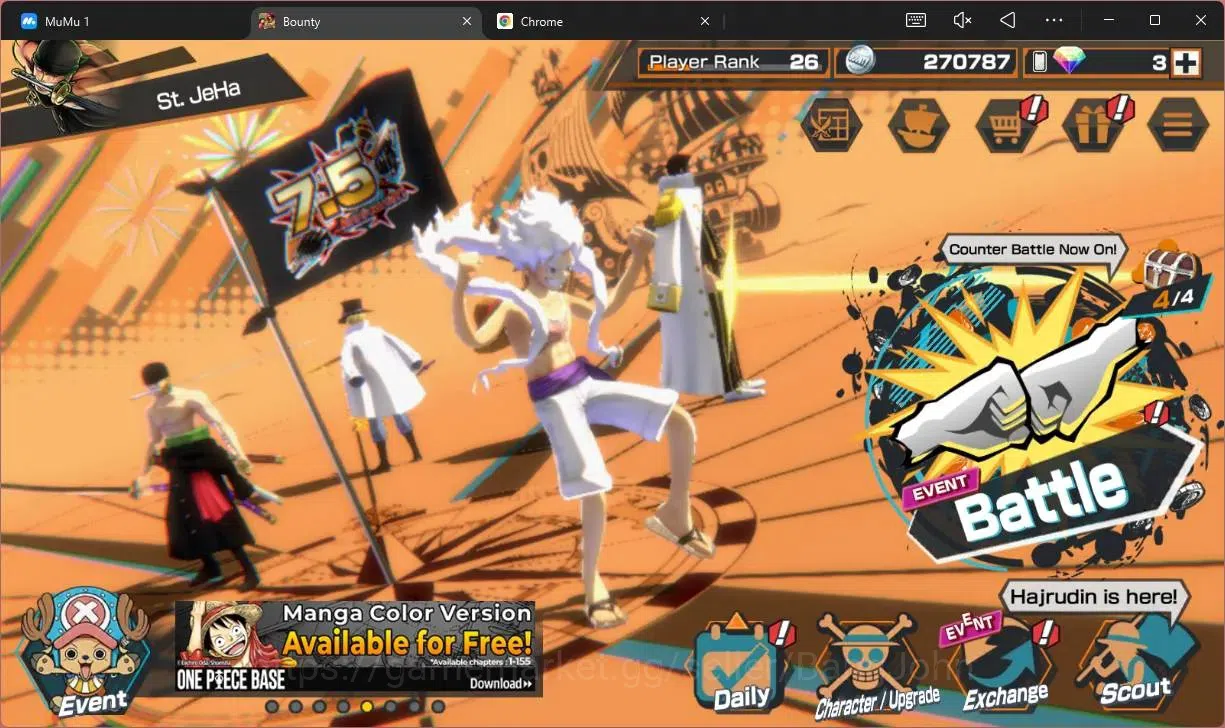 One Piece Bounty Rush Accounts High-End Global |EX 8|PR 26|AMS Borsalino Max,FE Sabo Max,GP E Newgate,KOP Gol 1