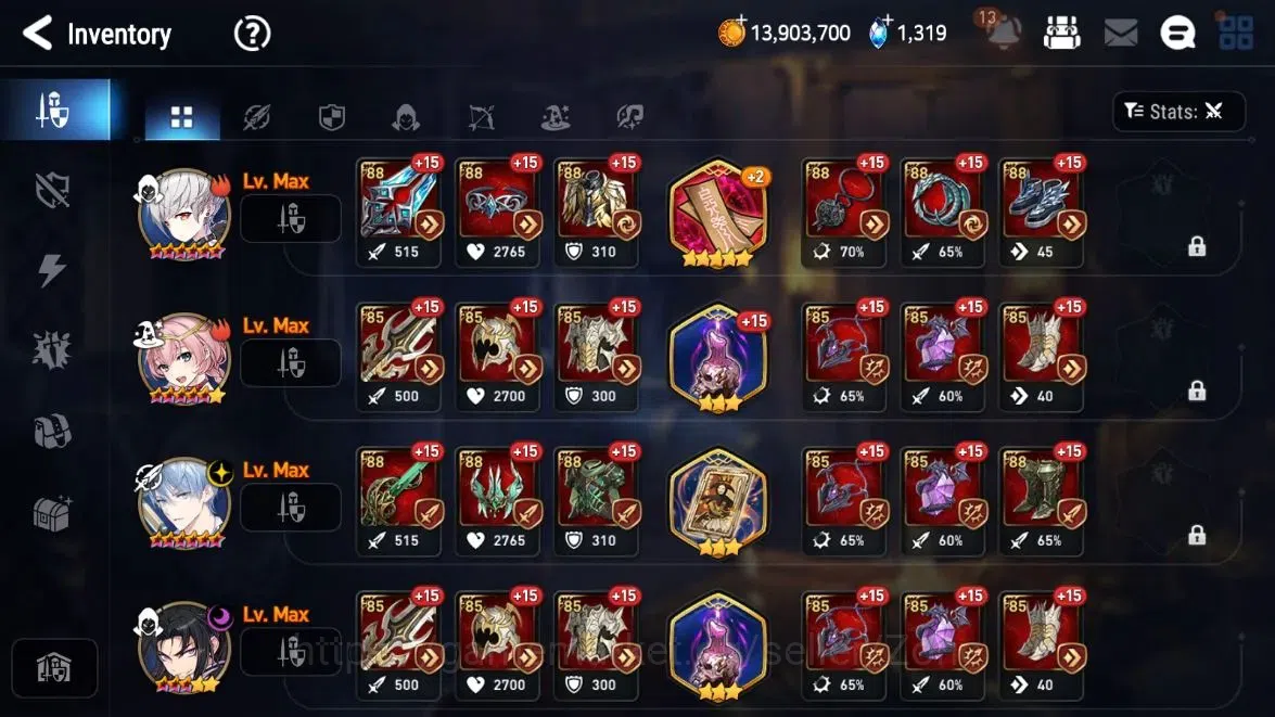Epic Seven Accounts Starter Global Unverif|Starter|4ML(LQC,Belian,SNYulha,EAA Fumyr)|PoH+BlessON|Theater 11