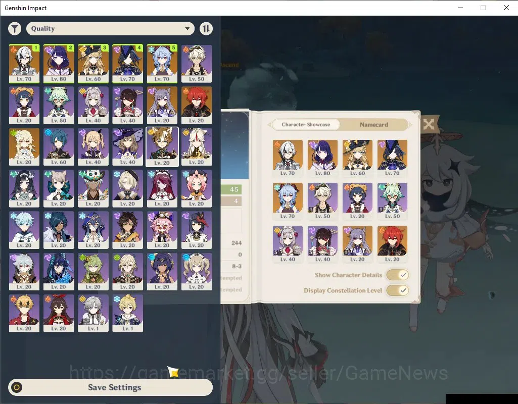 Genshin Impact Accounts ASIA|AR 45|5 Limited + 1 (*5Weapon)|[Arlecchino,Cl image 1
