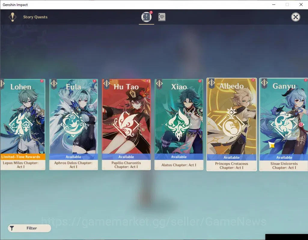 Genshin Impact Accounts ASIA|AR 45|5 Limited + 1 (*5Weapon)|[Arlecchino,Cl image 16