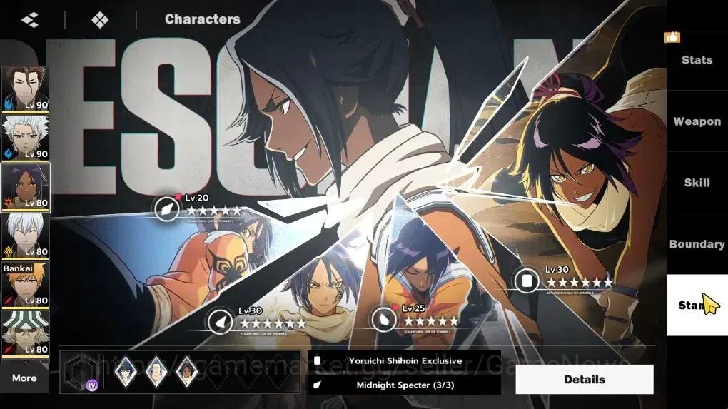 BLEACH: Soul Resonance Accounts NuverseSEA LV 67|11 SSR 13