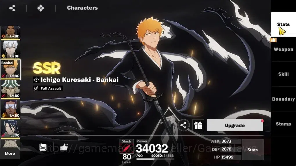 BLEACH: Soul Resonance Accounts NuverseSEA LV 67|11 SSR 18