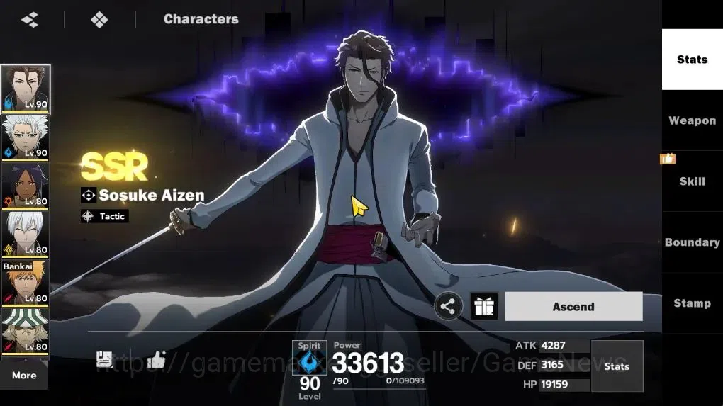 BLEACH: Soul Resonance Accounts NuverseSEA LV 67|11 SSR 3